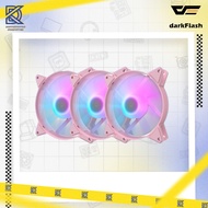 AIGO DARKFLASH FAN CASING C6MS PINK 3IN1 AURORA RAINBOW - 12CM PACK