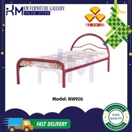 KM Furniture 3V Super Single 3.5' Metal Bed Frame (NW936)/ Katil Bujang/ Katil Besi