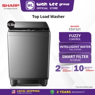 Sharp 15.5Kg Fully Auto Top Load Washing Machine Washer ESX1521 WAH LEE STORE