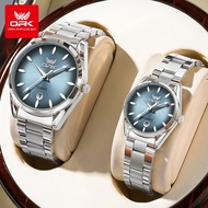 OPK Jam Tangan Couple Original Watch 100% Man Women Lelaki Perempuan Waterproof Minimalist 6038-L