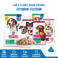 Hill's Dry Dog Food 1.5kg-12kg Complete Balanced Nutrition For Puppies and Adults Dog