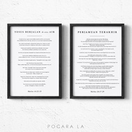 Wall Decoration Bible Verse Poster Frame Christian Motivational Decoration 153