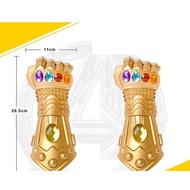 avenger infinity war thanos iron man led mask topeng infinity gauntlet glove marvel