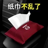 Car Accessories Tissue Bag Organizer Auto Tissue Boxes For Mazda 3 Alexa CX4 CX5 CX8 2 3 6 DJ BL BM GJ CX-5 CX5 CX-3 CX3 CX9 CX7