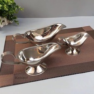 [Kesoto1] Gravy Boat Steak Sauce Pourer Dressing Boat Stainless Steel Tool Silver 3oz/5oz/8oz