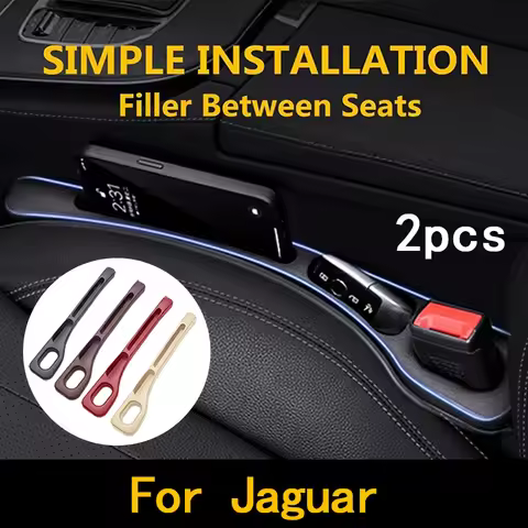 2Pcs For Jaguar X S F XF XE XJ XK XEL XFL XJL XJ6 XJS XKR XFR F-Type F-Pace Car Seat Gap Filler Betw