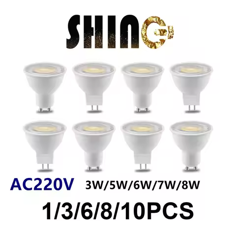1-10PCS Led Spotlight GU10 GU5.3 MR16 3W 5W 6W 7W 8W 38 Degree Lighting Bulb 220V Indoor Lighting 30