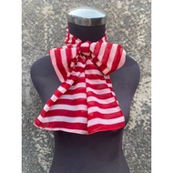 MERAH RED AND WHITE NECK SCARF NECK ACCESSORIES MEN'S AND WOMEN'S ACCESSORIES CHIFFON CERUTI CHIFFON