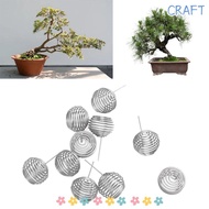 CRAFTML 10pcs Bonsai Baskets, Stainless Steel Small Plant Gardening Fertilization Baskets, Durable W