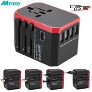 travel adapter universal travel adapter Melery Travel Smart Adapter International Plug Adaptor Wall