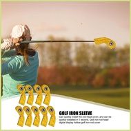 Golf Club Head Sleeves 9X Golf Headcovers Number Alphabet Design Golf Equipment Sports Fan Club In A
