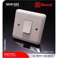 Broco New Gee Single Switch Cream 6621 Single Switch Cream 6621U Original SNI