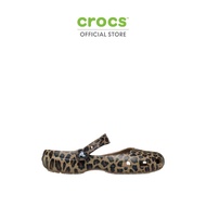 CROCS รองเท้าลำลองผู้หญิง CLASSIC ANIMAL BALLET รุ่น 212478-2LD - SEPIA/LEOPARD