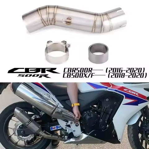 Motorcycle Exhaust System Escape For Honda CBR500 CB500X CB500F CBR500R Modified Front Middle Tube L
