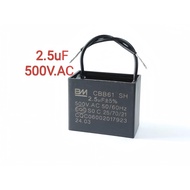 CBB61 CAPACITOR [BM] 2.5UF 500VAC KIPAS KAPASITOR (for All Table, Stand, Celling Fan)