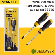 STANLEY 2PCS Cushion Grip Screwdriver Set (+) PH2 X 100 (-) 6.5 X 100 66670 STMT66670