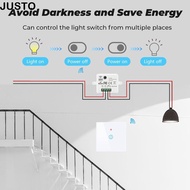 JUSTO Smart Switch Module, 10A Compact WiFi Relay Switch, Mini 433MHz Remote Switch Smart Home