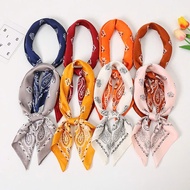 Square silk scarf for women 70 70x70cm turban bandana, beautiful, high-quality head covering to make
