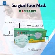 Masker Hijau Medis BAYMED 50's Cantol / Earloop Paket 4BOX