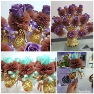 Bunga Telur Ros Fluffy * Bunga Pahar Pelamin * Bunga Pahar Exclusive * Doorgift vvip