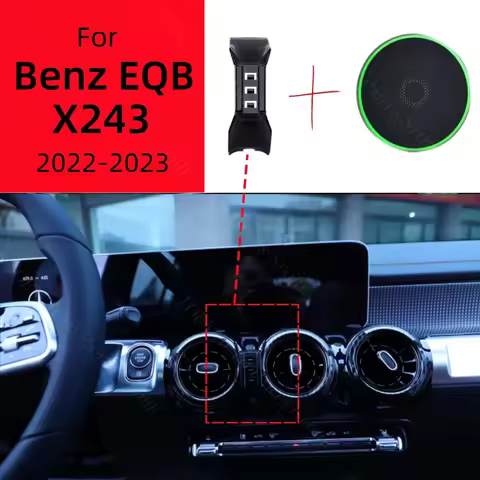 Magnetic Car Phone Holder For Mercedes Benz EQB 250 300 2022-2023 Wireless Charging Special Fixed Br