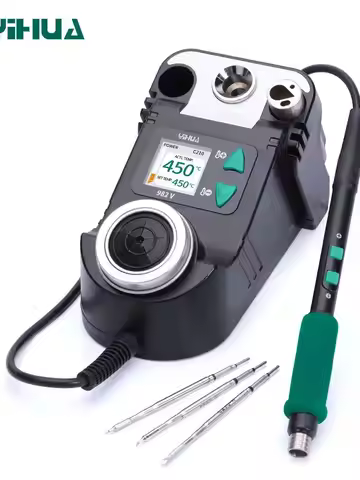 YIHUA 982-V Precision Solder Station with Fast Heating Micro Fine Tip C210 Soldering Iron Remote Con