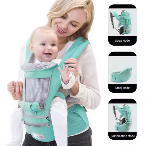 Breathable Ergonomic Baby Carrier Backpack Portable Infant Baby Carrier Kangaroo Hipseat Heaps Baby 