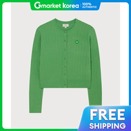 COVERNAT | Covernat Womens Clover Heart Cable Cardigan Green Co2601Kt71 Gn