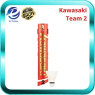 Kawasaki Shuttlecock Badminton Shuttlecocks Speed 77 Team 2 Top / Tournament Grade Goose Feather BWF