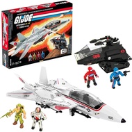 ​MEGA GI Joe Action Figures Building Toys, Skystriker XP-14F vs. Cobra HAS with 617 Pieces