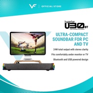 Vinnfier VF Hyperbar U30 BT USB Power Soundbar with Led Light Bluetooth Aux Line In For Gaming Compu