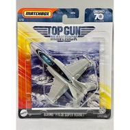 Matchbox BOEING F/A-18 SUPER HORNET F18 Grey Top Gun Maverick Fighter Aircraft 70 Diecast Plane Hotw