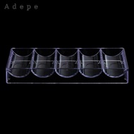 Adepe 100 Chips Tray 5 Rows Professional Casino Game Accessory 20.5 x 7.8 x 2.8cm