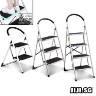 (JIJI.SG) CASTRO Wide Step Ladder / 2 / 3 / 4 Steps / Shelf / Foldable / Compact / Space Saving