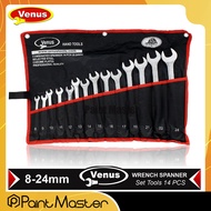 VENUS COMBINATION SPANNER SETS 8MM - 24MM 14 PCS