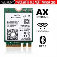 AX210 AX210NGW 1675x AX1675x Wi-Fi 6E 802.11AX Dual Band 2.4G 5G 6G 5374mbps Bluetooth 5.2 M.2 NGFF 