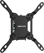 Mount-It! Tilting TV Wall Mount Bracket for Small to Medium TVs and Monitors, Low-Profile Design wit