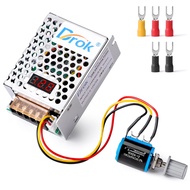DROK 12V Power Supply, AC 110V/220V to DC 0-12V 2A 24W Buck Converter, Adjustable Variable LED Adapt