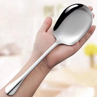 Large Size Stainless Steel Soup Spoon Buffet Serving Spoon Public Sharing Spoon for Restaurants Bars Home Dinner Party