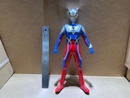 （鹹蛋超人 ZERO玩具系列）罕有 懷舊絕版 Bandai 公仔嘜 POPY 2010年製 鹹蛋超人 Ultraman Zero 發光發聲 手腳可動 實物如圖