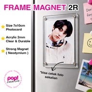 2R Refrigerator Magnet Photo Frame 2mm Acrylic Photo Frame Minimalist Magnetic PhotocardBENING
