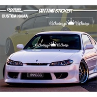 Custom NAME Car cutting Sticker / CUSTOM NAME Car Window cutting Sticker / CUSTOM NAME cutting Stick