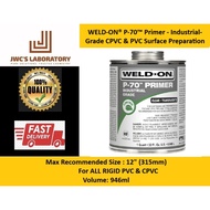WELD ON P70 Primer Industrial Grade CPVC & PVC Surface Preparation