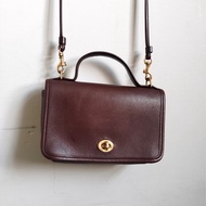 美製老品 #COACH 迷你小方包 暗紫色 / 古典 / 老包 / VTG / mini