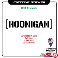 Hoonigan Car Sticker Cutting Oracal/Decal Car Hoonigan oracal 651
