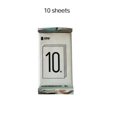 10Sheets Original Mijia ZINK Pocket Printer Paper Self-adhesive Photo Print For Mijia 3-inch Mini Po