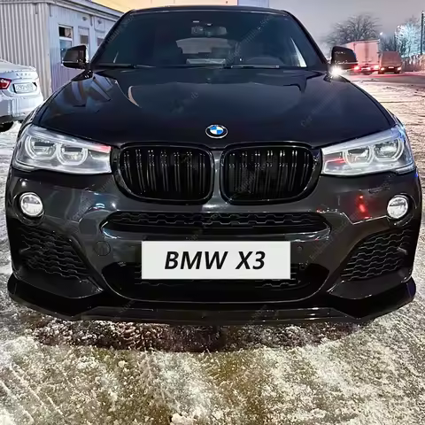 Front Bumper Lip Splitter Spoiler For BMW X3 F25 X4 F26 20i 28i 30d 35i 35d M40i M Sport 2014-2018 F