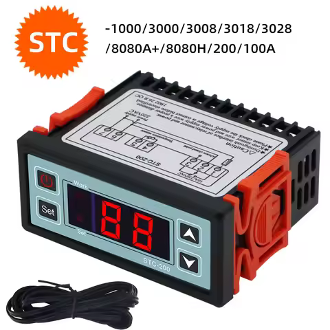STC-1000 STC-3000 3008 3018 3028 Digital Temperature Controller STC-8080A+ STC-200 STC-100A Thermore