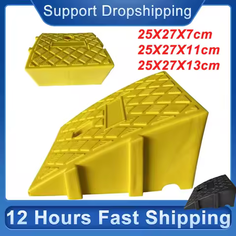 25X27X11cm/25X27X13cm Driveway Curb Ramps 1PC Lightweight Portable Kerb Ramp Plastic Car Ramps Heavy