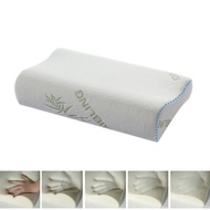 {Shushu pillow} Bamboo Memory Foam Bed Orthopedic Pillow for Neck Pain Sleeping with Embroidered Pillowcase 50x30cm Slepping Pillows Travesseiro